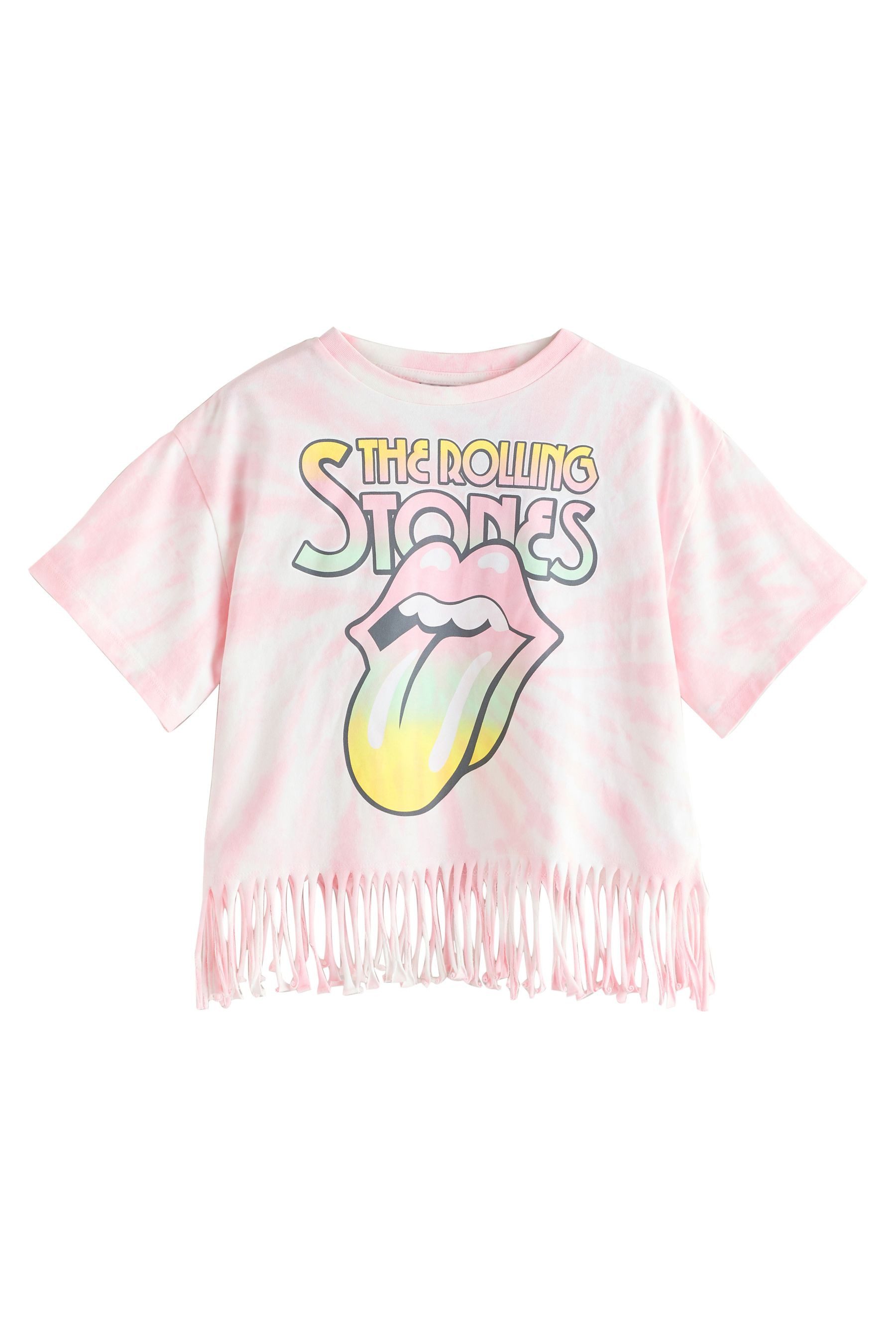 T-Shirt T-Shirt mit Fransen, Rolling Stones