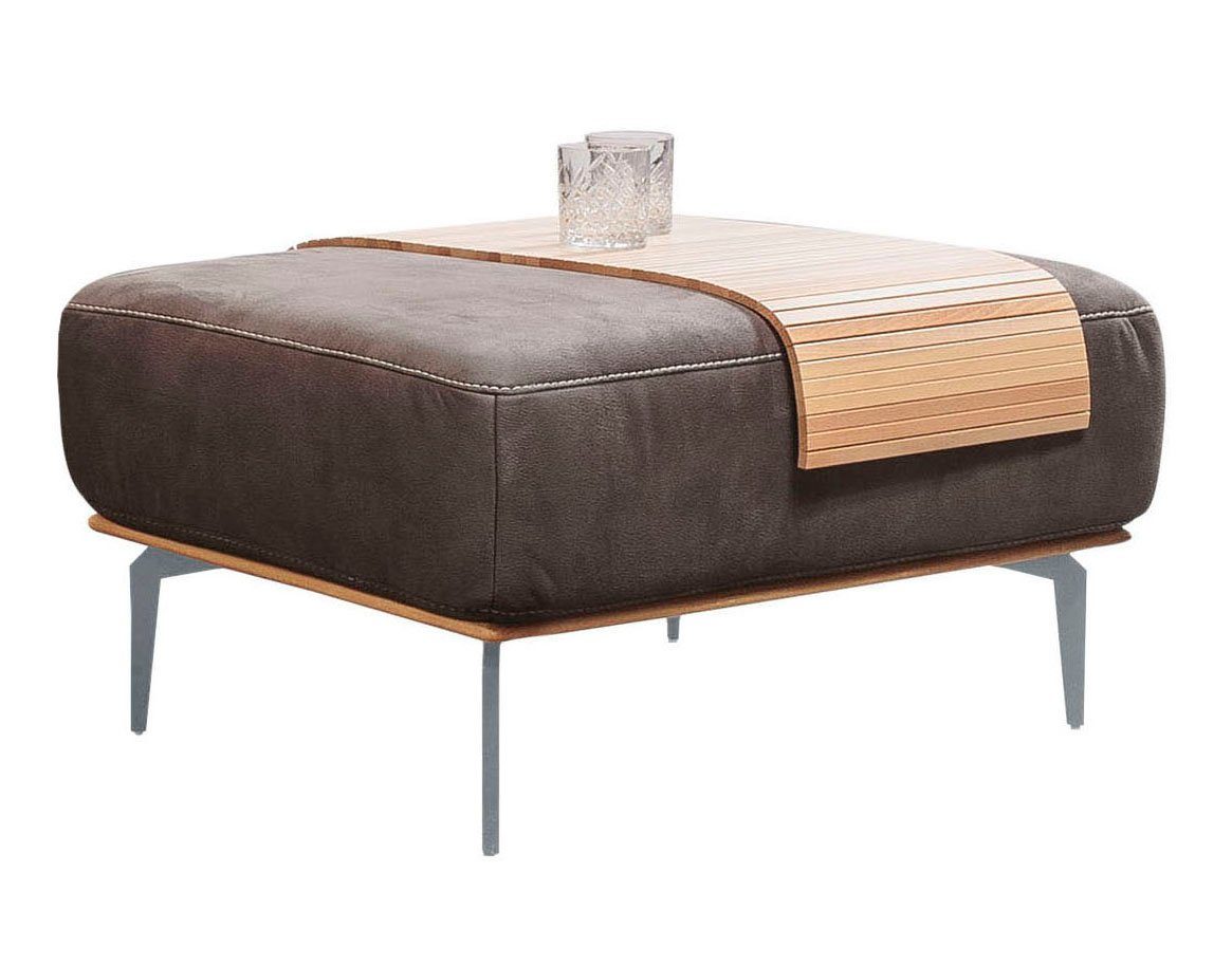 W.SCHILLIG Диван run, mit elegantem Holzsockel, Füße in Silber matt, Breite 75 cm