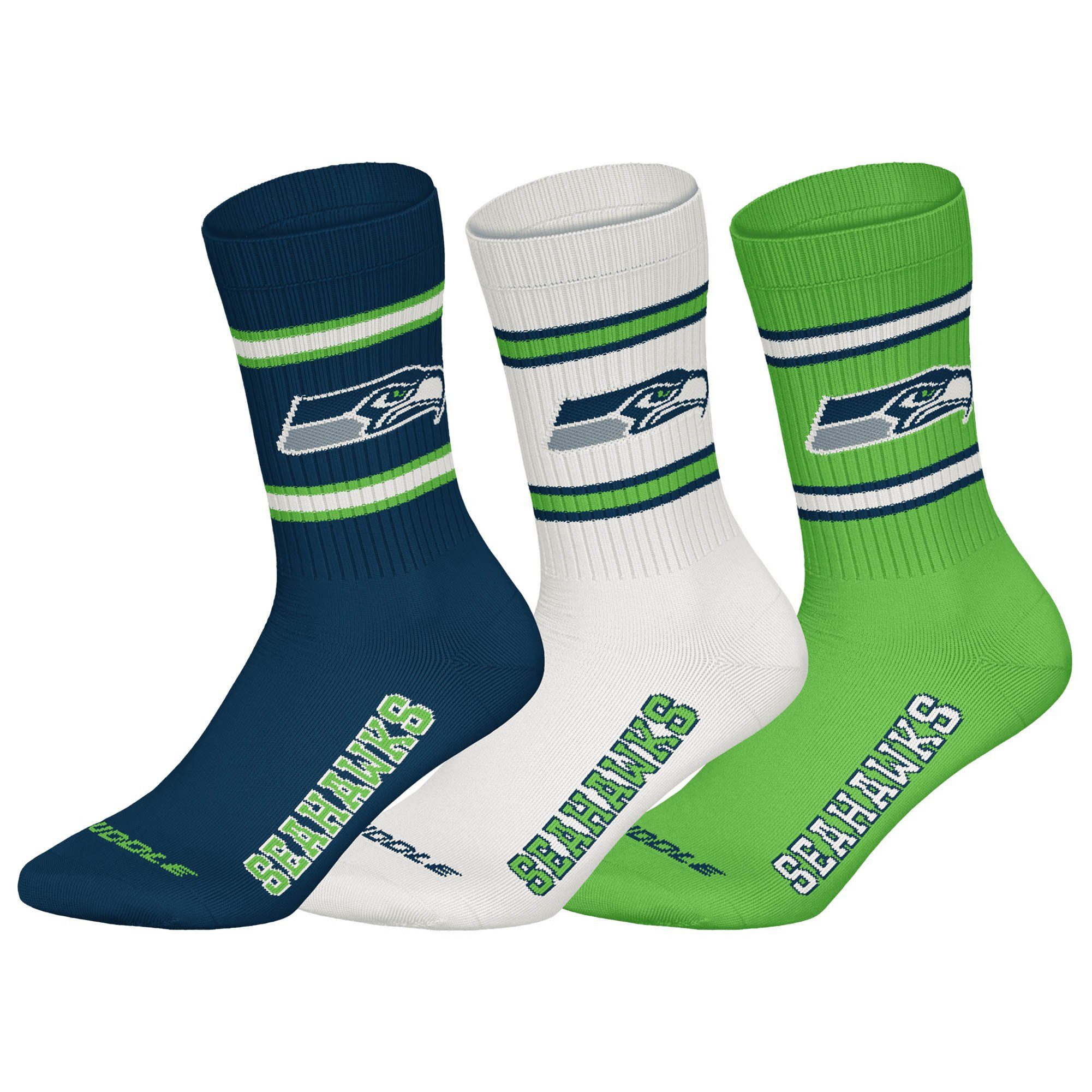 NFL Kurzsocken Unisex Socken 3er Pack Baumwolle (Packung, 3er Pack)