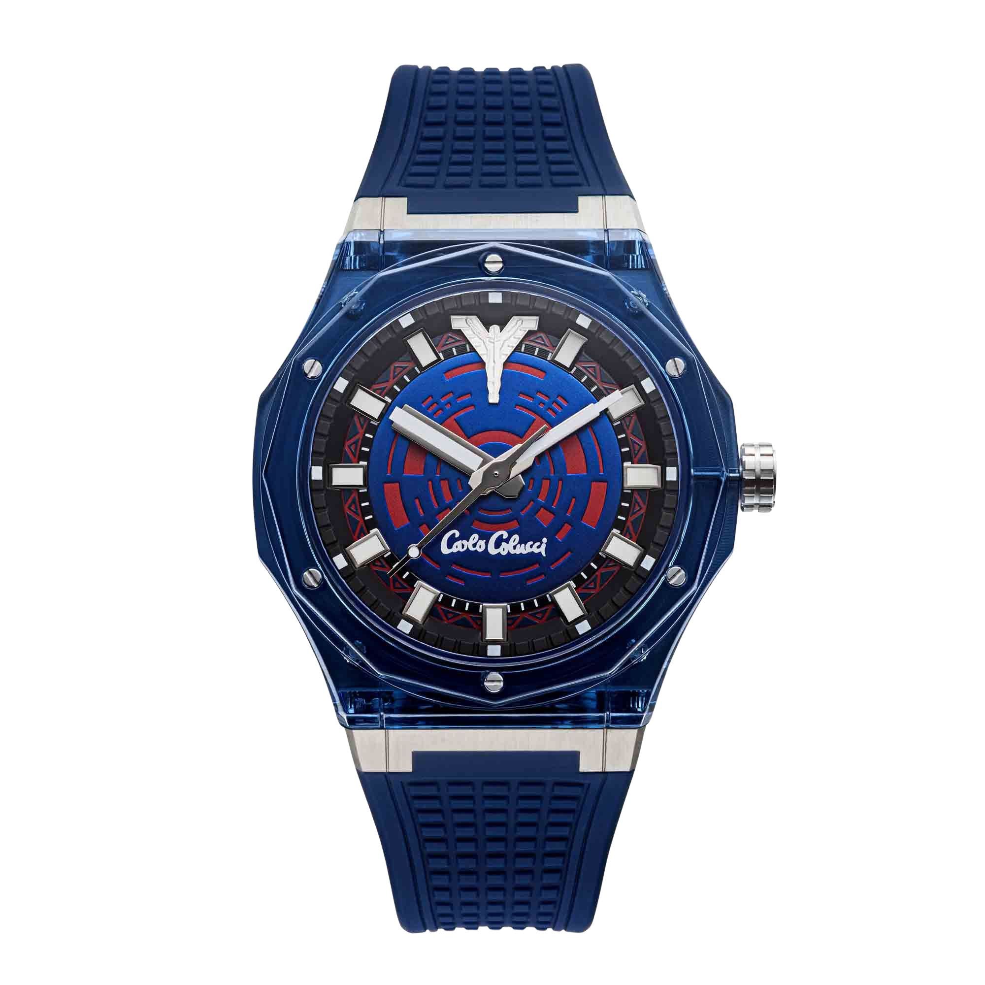 CARLO COLUCCI Quarzuhr CC501-1 CC501-1, Armbanduhr, Herrenuhr, Silikonarmband, analog