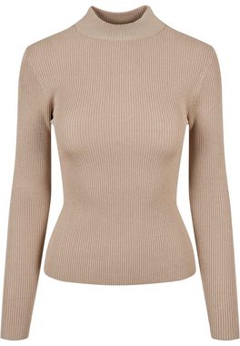 URBAN CLASSICS Kapuzenpullover Damen Ladies Rib Knit Turtelneck Sweater (1-tlg)