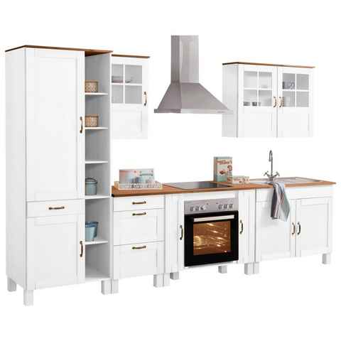 Home affaire Küchenzeile Alby, Breite 325 cm, Arbeitsplatte 35mm stark, ohne E-Geräte
