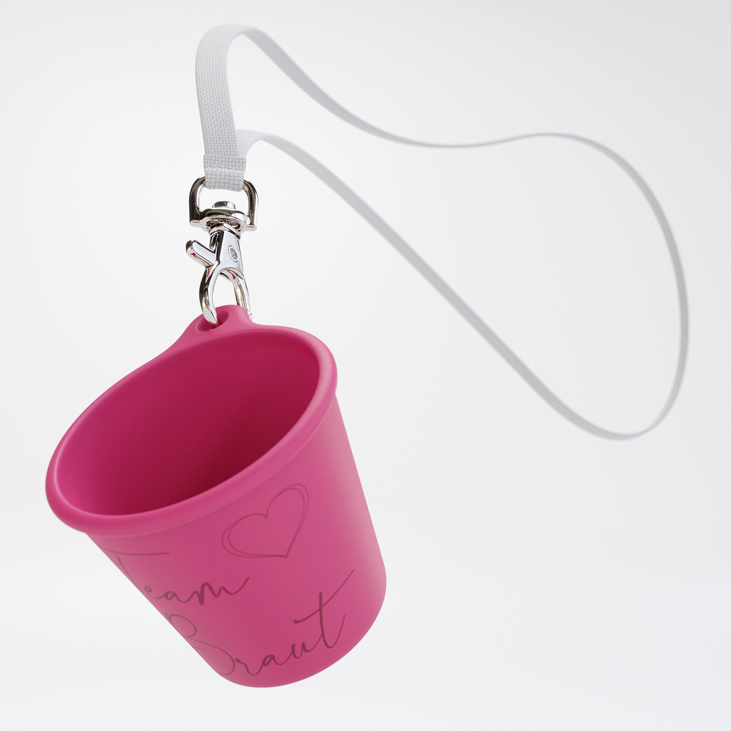 SoPro Schnapsglas 12x Schnapsbecher Plastik 4 cl wiederverwendbar, Pinnchen zum Umhängen