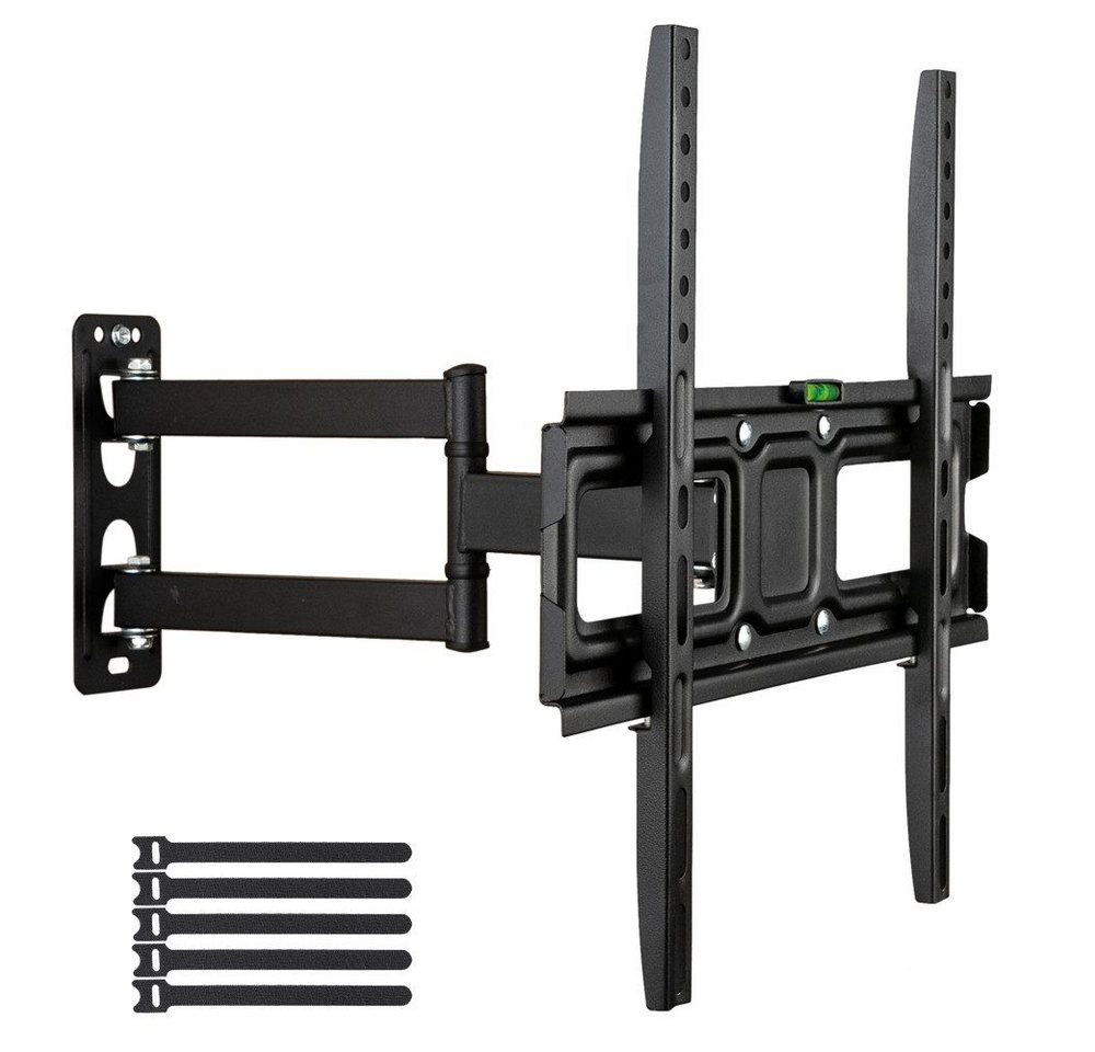 LALAHO TV-Wandhalterung TV Wandhalterung für 32-65zoll TV/Monitor mit Wasserwaage, (bis 65 Zoll, max.VESA 400x400mm mit Wasserwaage)
