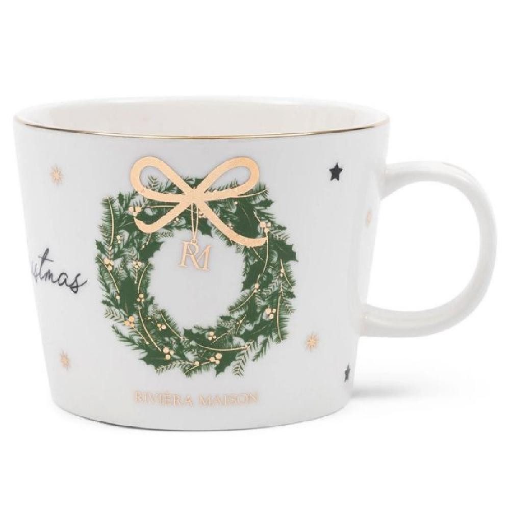 Rivièra Maison Geschirr Henkelbecher We wish You a Merry Christmas günstig online kaufen