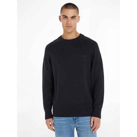 Tommy Hilfiger Strickpullover MONOTYPE CHUNKY COTTON C NK