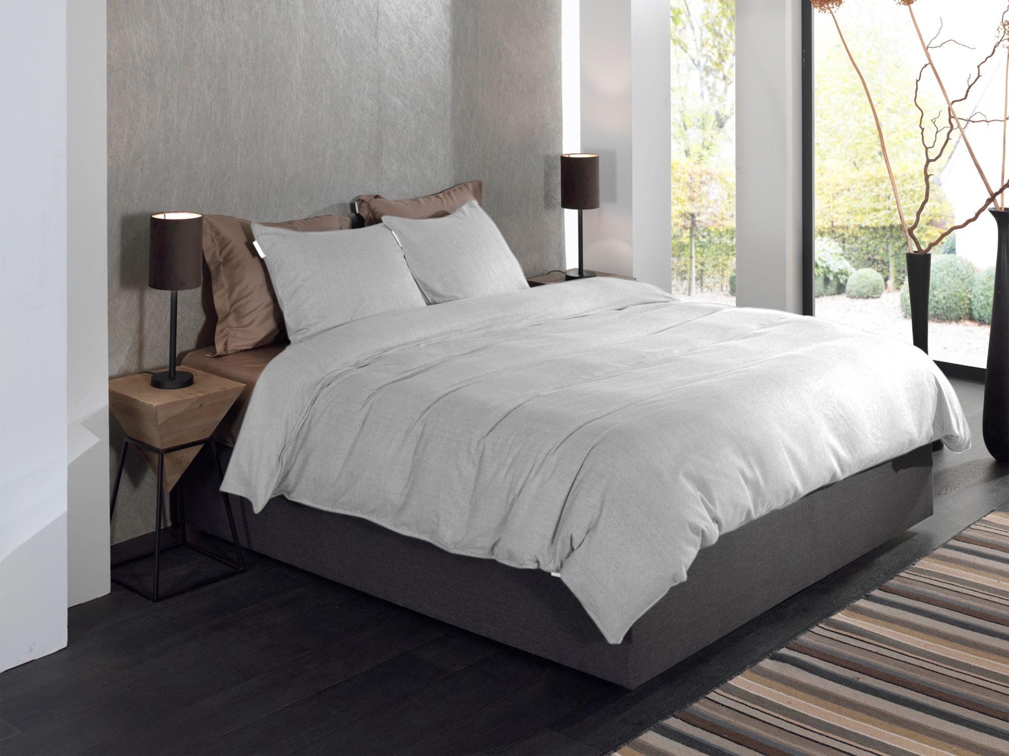 Heckett and Lane Bettwäsche Heckett & Lane Flanell Bettwäsche 135x200 Spina günstig online kaufen