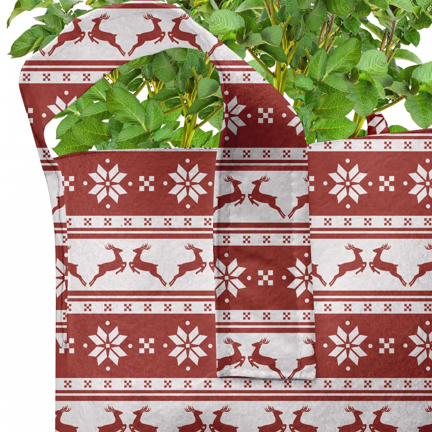 Pflanzen, hochleistungsfähig Pflanzkübel Stofftöpfe für Abakuhaus Weihnachten mit skandinavisch Griffen