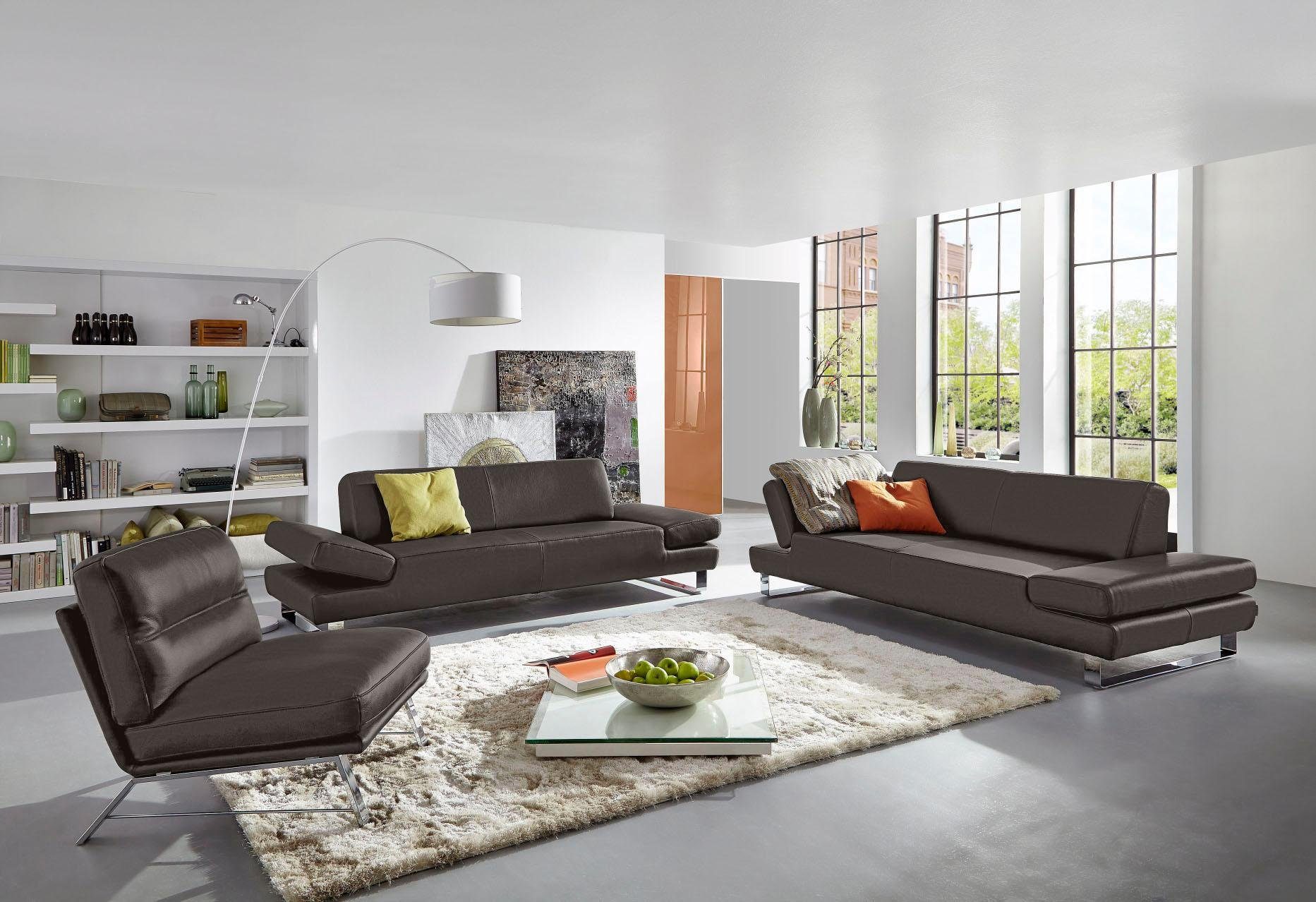 W.SCHILLIG 2-Sitzer taboo Designsofa mit hohem Sitzkomfort, Breite 202cm, Sitztiefe 59cm, mit Normaltiefe, inklusive Armlehnenverstellung – Bild 5 von 5