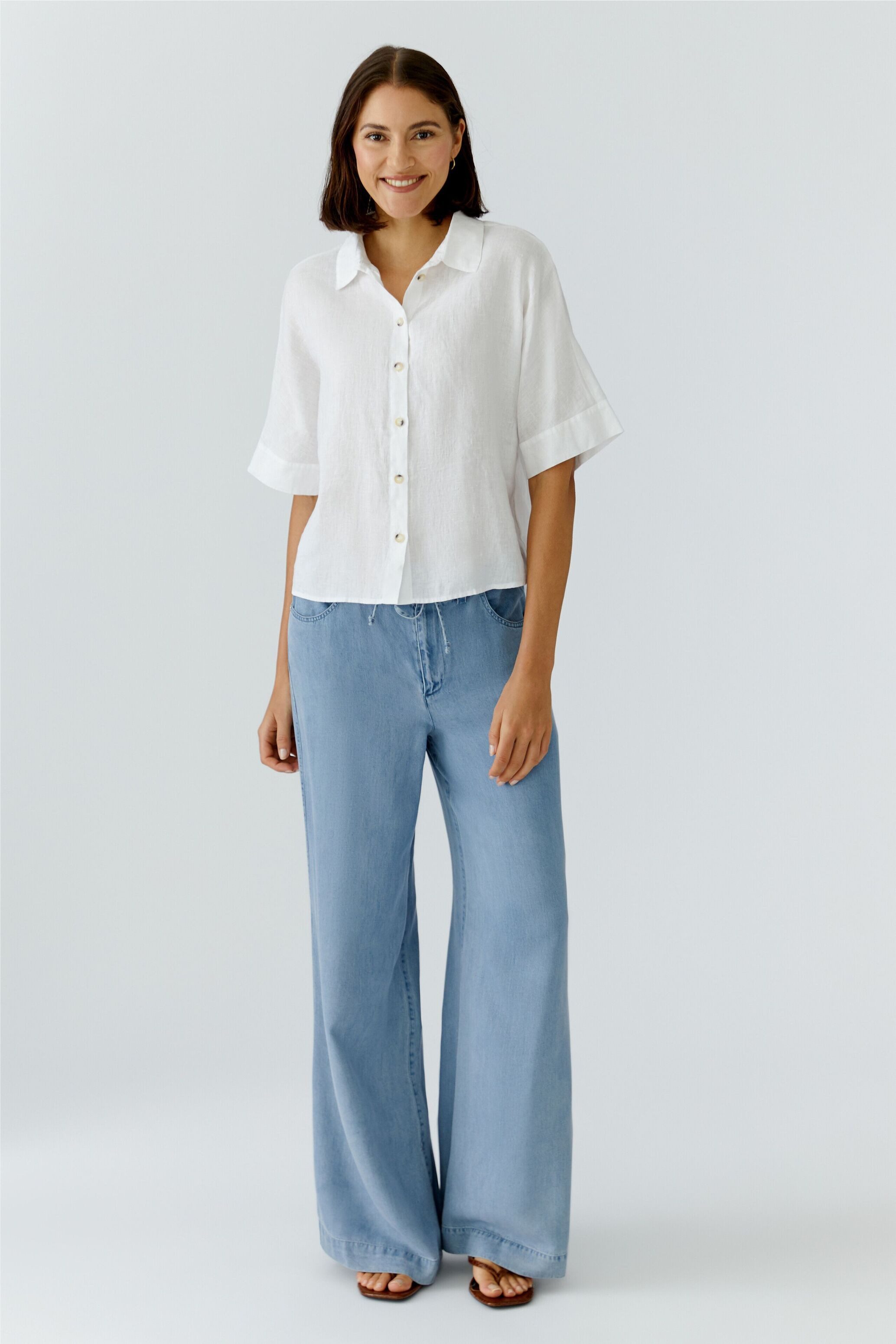 Oui Relax-fit-Jeans Detailprint
