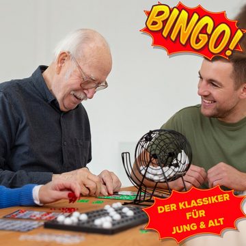 Kyto Spiel, Bingospiel 18 Bingotickets 75 Bingo Kugeln 150 Chips Spielbrett + 500 Bingokarten