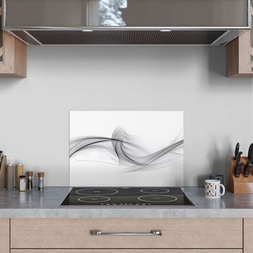 DEQORI Küchenrückwand 'Rauchige Nebelschwaden', Glas Spritzschutz Badrückwand Herdblende