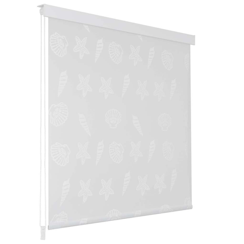 vidaXL Duschvorhang Duschrollo 140x240 cm Seesternmuster günstig online kaufen