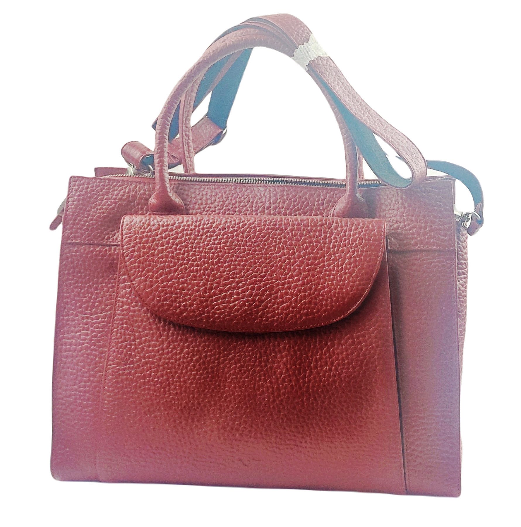Voi Geldbörse Voi Laptoptasche DUNJA Handtasche Businesstasche Leder Damen Rot