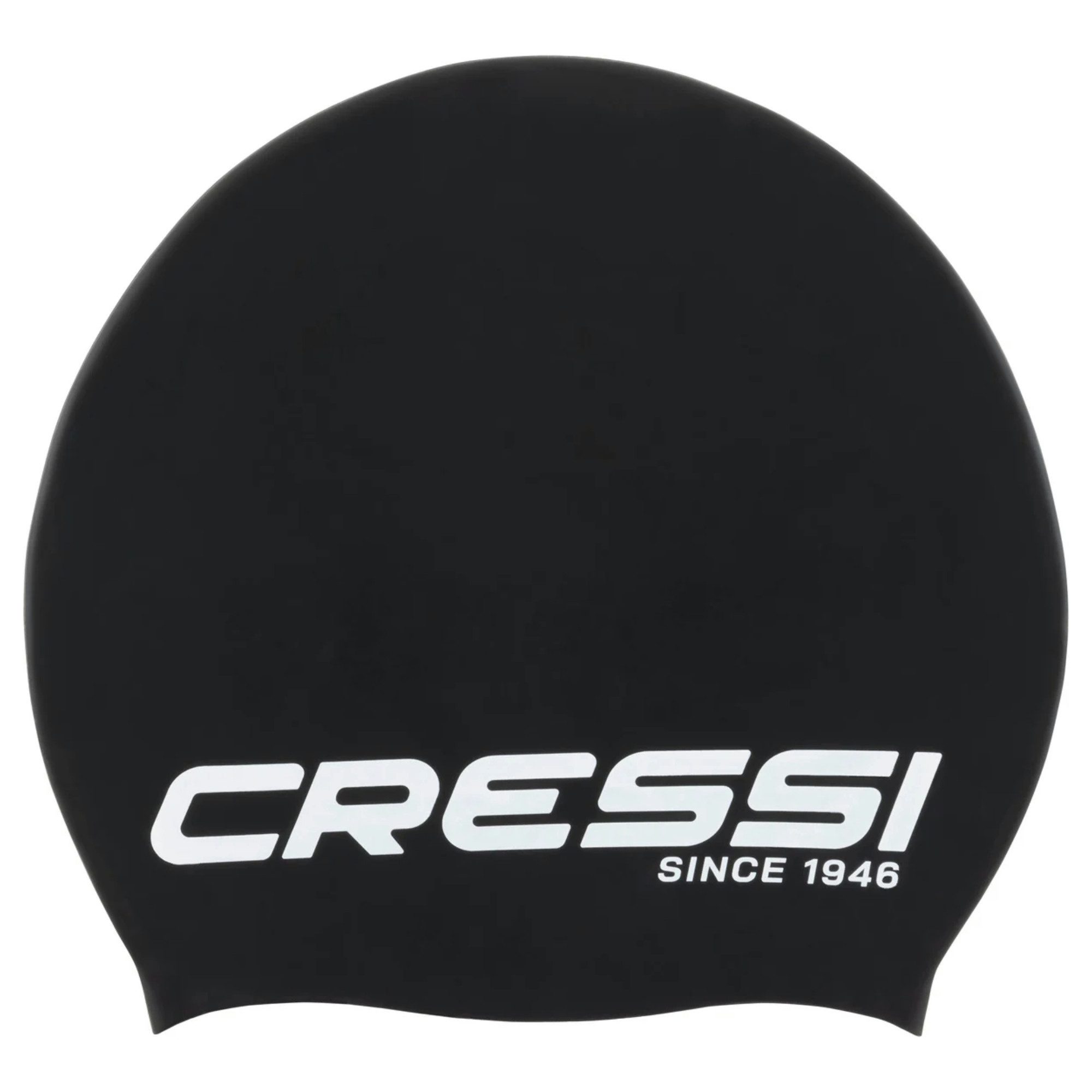 Cressi Badekappe Loira Swim Long Hair Cap - Black/White