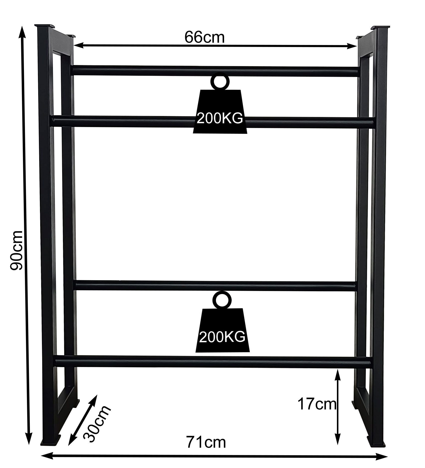 Quick Star Flaschenregal Getränkekistenregal 71x30x90cm, 4-tlg. günstig online kaufen