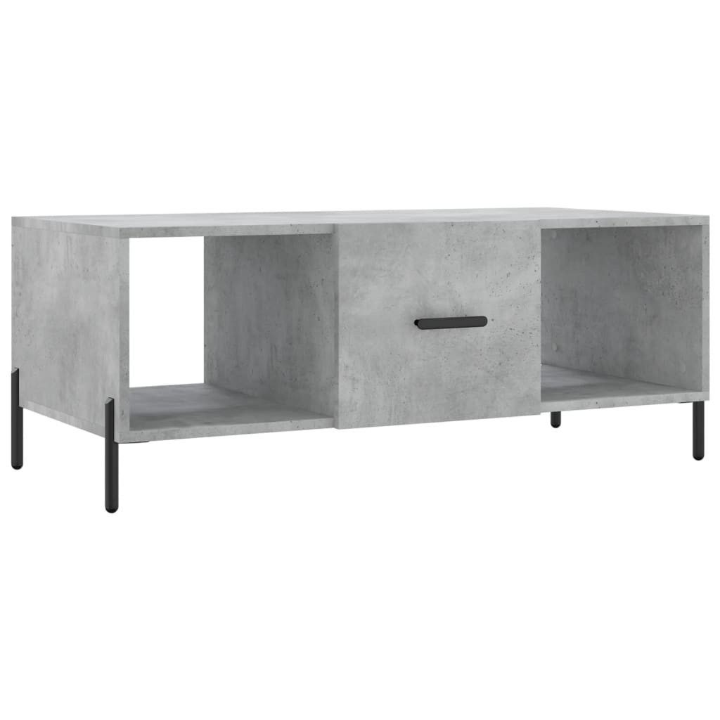 Couchtisch Couchtisch Betongrau 102x50x40 cm Holzwerkstoff