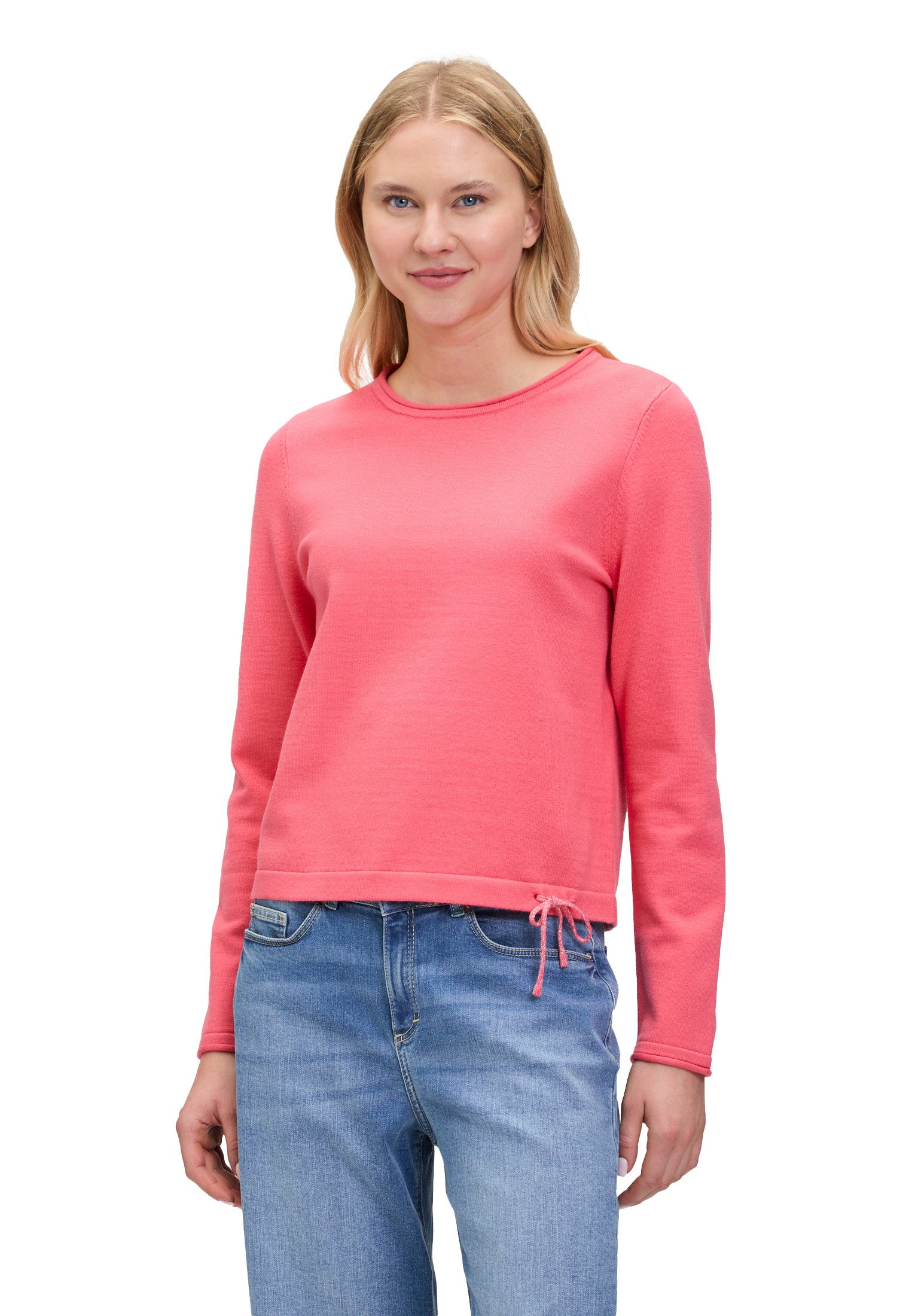 Cartoon Strickpullover Damen Strickpullover mit Rundhalsausschnitt (1-tlg) günstig online kaufen