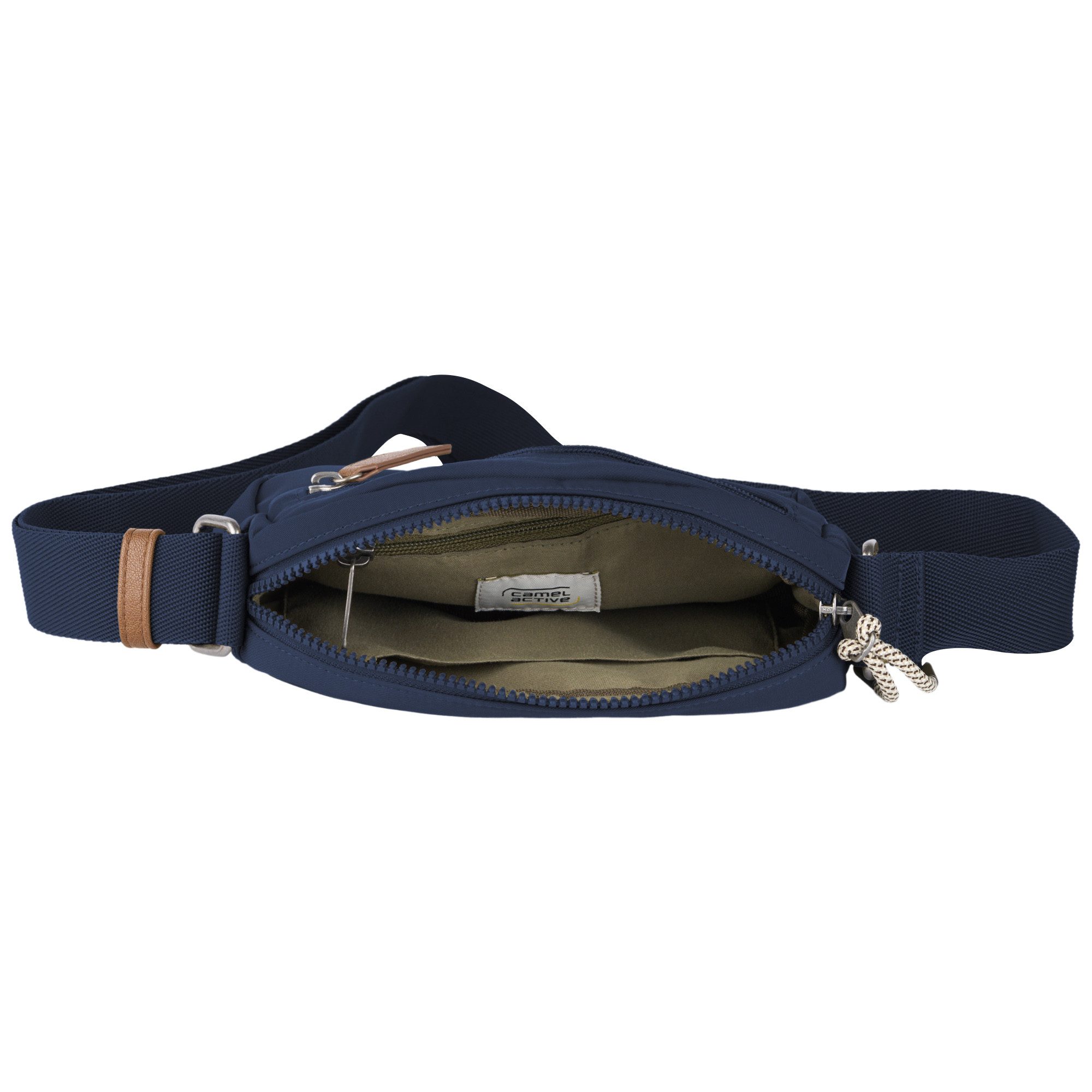 camel active Handtasche Aurum (Set, 2-tlg., abnehmbare Anhänger), aus recyceltem Polyester in Nylonstruktur, leicht & mit feinen Details