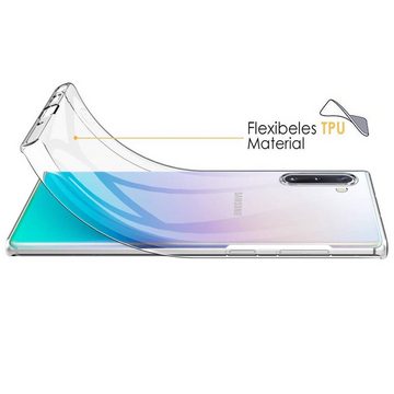 CoolGadget Handyhülle Transparent Ultra Slim Case für Samsung Galaxy Note 10 6,3 Zoll, Silikon Hülle Dünne Schutzhülle für Samsung Note 10 Hülle