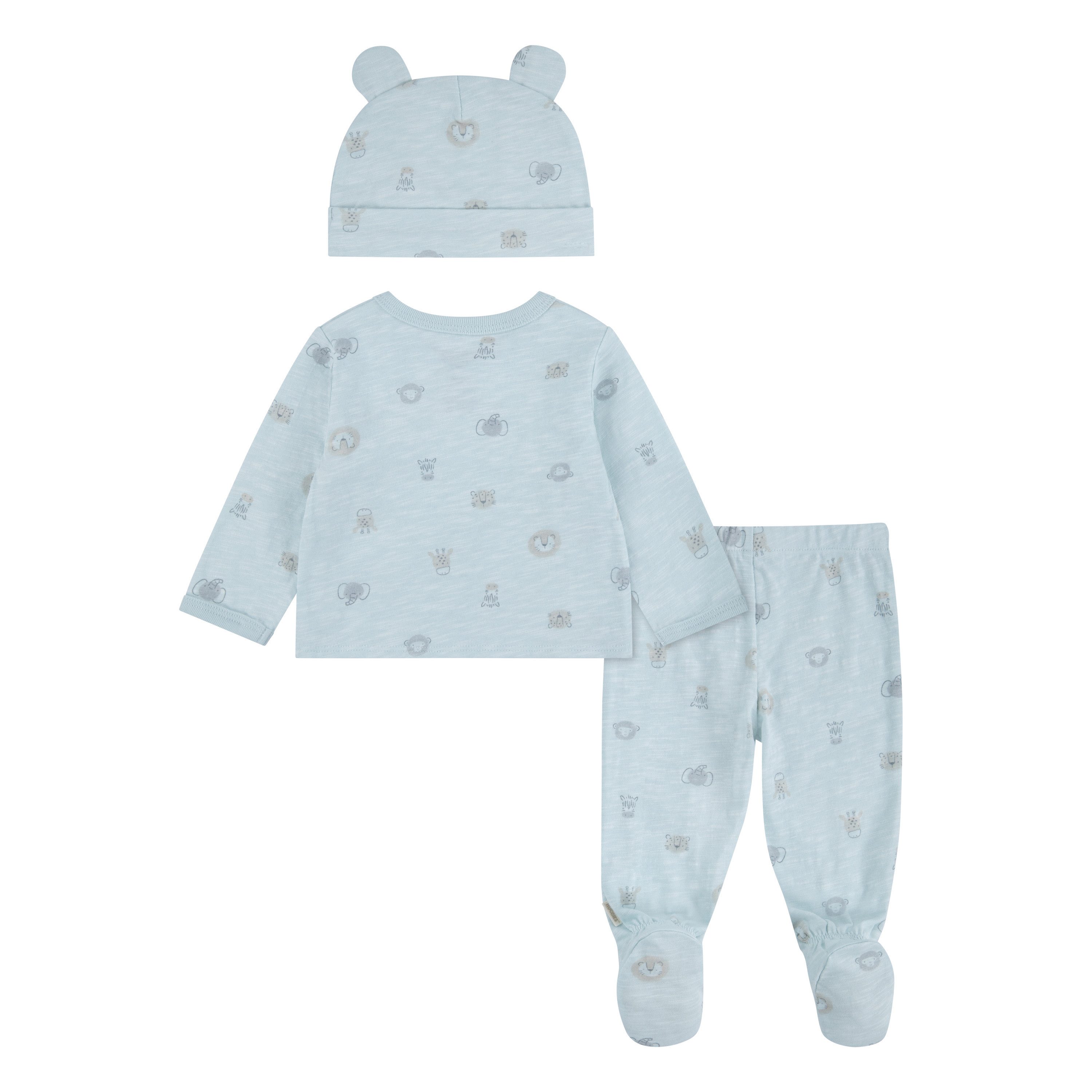 HUGGIES babywear Langarmshirt & Hose HUGG FOOTED PANT SET+ATTACHMEN (Set) mit All-Over Print – Bild 2 von 3