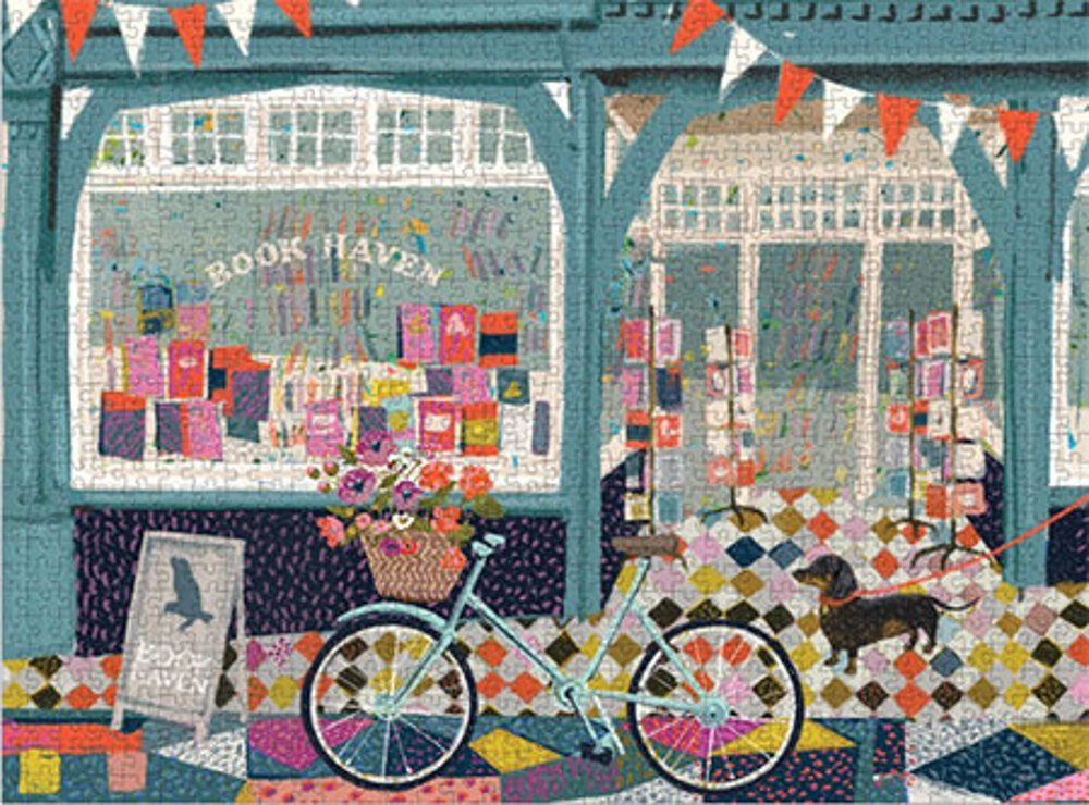 Chronicle Books Puzzle Vor dem Buchladen, Puzzleteile günstig online kaufen