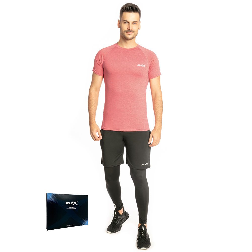 JELEX Trainingsanzug JELEX Sportinator Herren Fitness-Set 3-tlg. (3-tlg., S günstig online kaufen