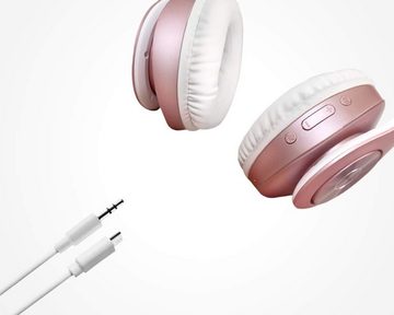 TUINYO Bequemes Design Headset (mit einer 800mAh-Batterie für 30 Stunden Musikgenuss und einer schnellen 2-2,5 Stunden Aufladung. Nach 40 Stunden Spielzeit kann nahtlos in den Kabelmodus gewechselt werden, Immersiver Sound & intelligente Steuerung,Bequemes Design alle Anlässe)