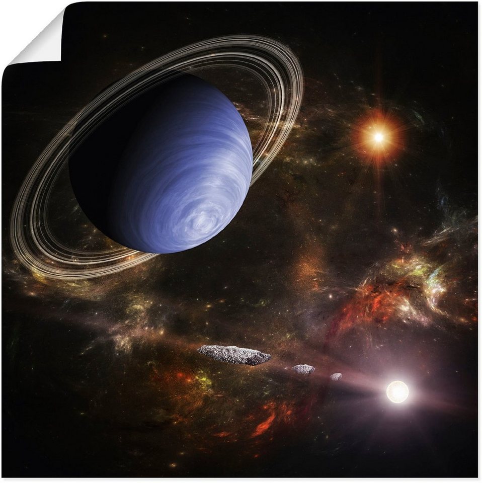 Artland Wandbild Fremde Welten im All, Bilder von Planeten (1 St), als  Alubild, Leinwandbild, Wandaufkleber oder Poster in versch. Größen