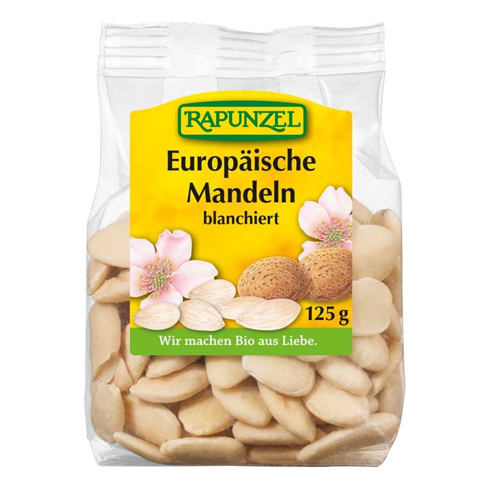Knabberei Mandeln blanchiert 125g