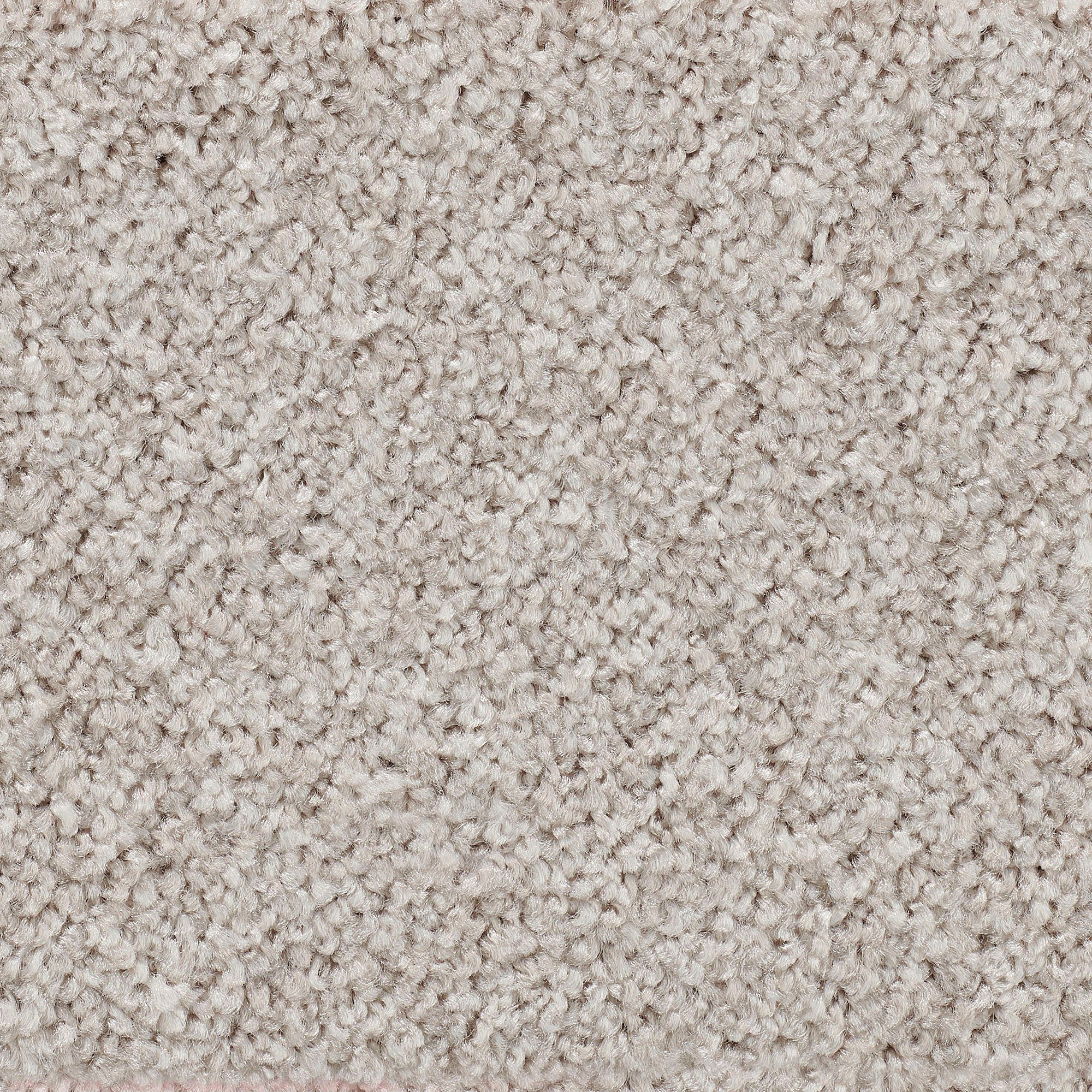 Teppichboden Veloursteppich Passion 1055, Vorwerk, rechteckig, Höhe: 7,6 mm, Wohnzimmer, Schlafzimmer, Kinderzimmer, Breite 400/500 cm weiß-grau