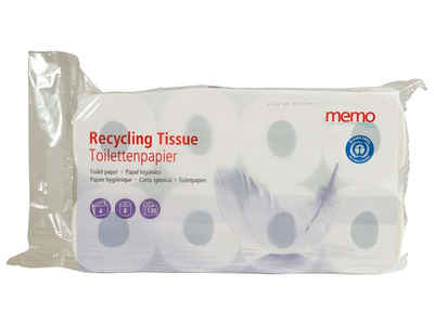 memo Toilettenpapier memo Toilettenpapier 'Recycling Tissue' 4-lagig (8-St)