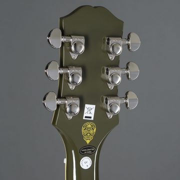Epiphone Halbakustik-Gitarre, Halb-Akustik Gitarren, Semi Hollow-Modelle, Shinichi Ubukata ES-355 Custom Olive Drab - Halbakustik Gitarre
