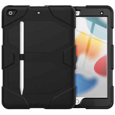 Lobwerk Tablet-Hülle 3in1 Hülle für Apple iPad Mini 6 2021 6 Generation, Sturzdämpfung, Aufstellfunktion, Outdoor