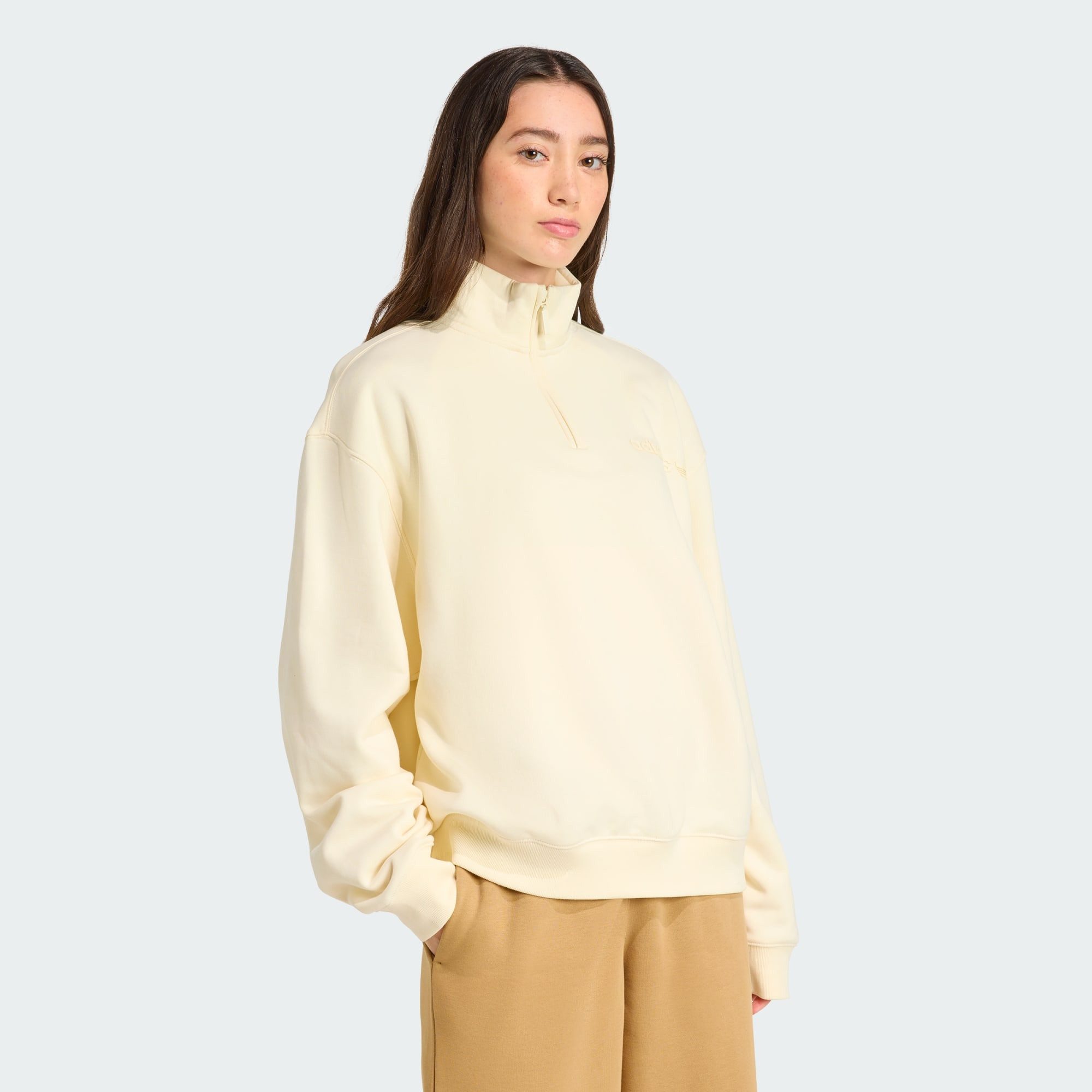 adidas Originals Sweatshirt ESSENTIALS LINEAR QUARTER-ZIP günstig online kaufen