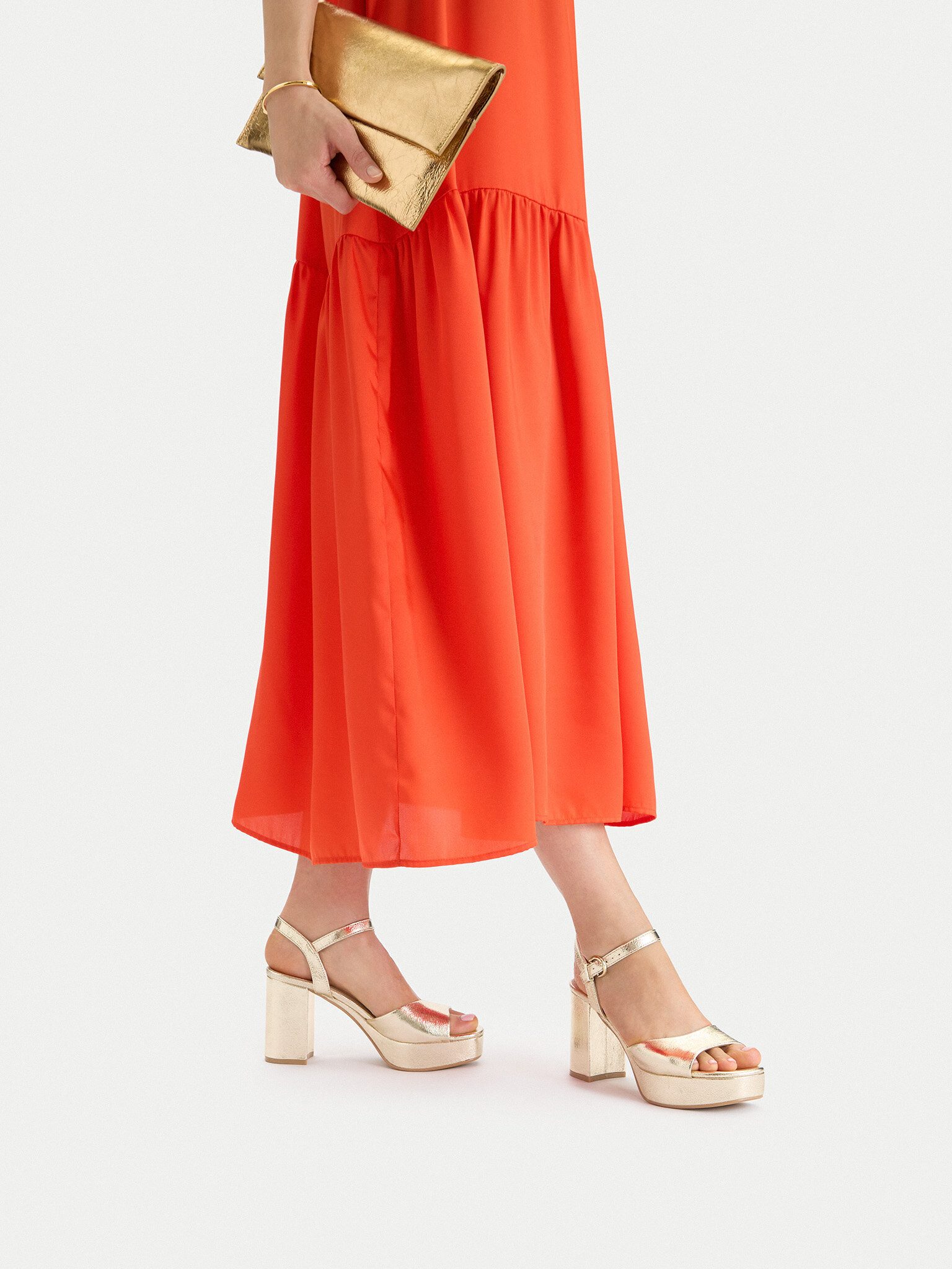 DeeZee Deezee Damensandalen Gold DeeZee-CEO-SF79601 Gold Sandale