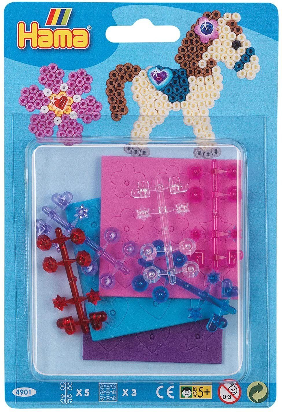 Hama Hama 4901 - Zubehörset für Midi Bügelperlen um Perlenmotive zu verz... Konstruktions-Spielset