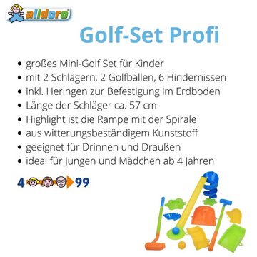 alldoro Minigolfschläger 60064, Mini Golf Set für Kinder, Indoor & Outdoor