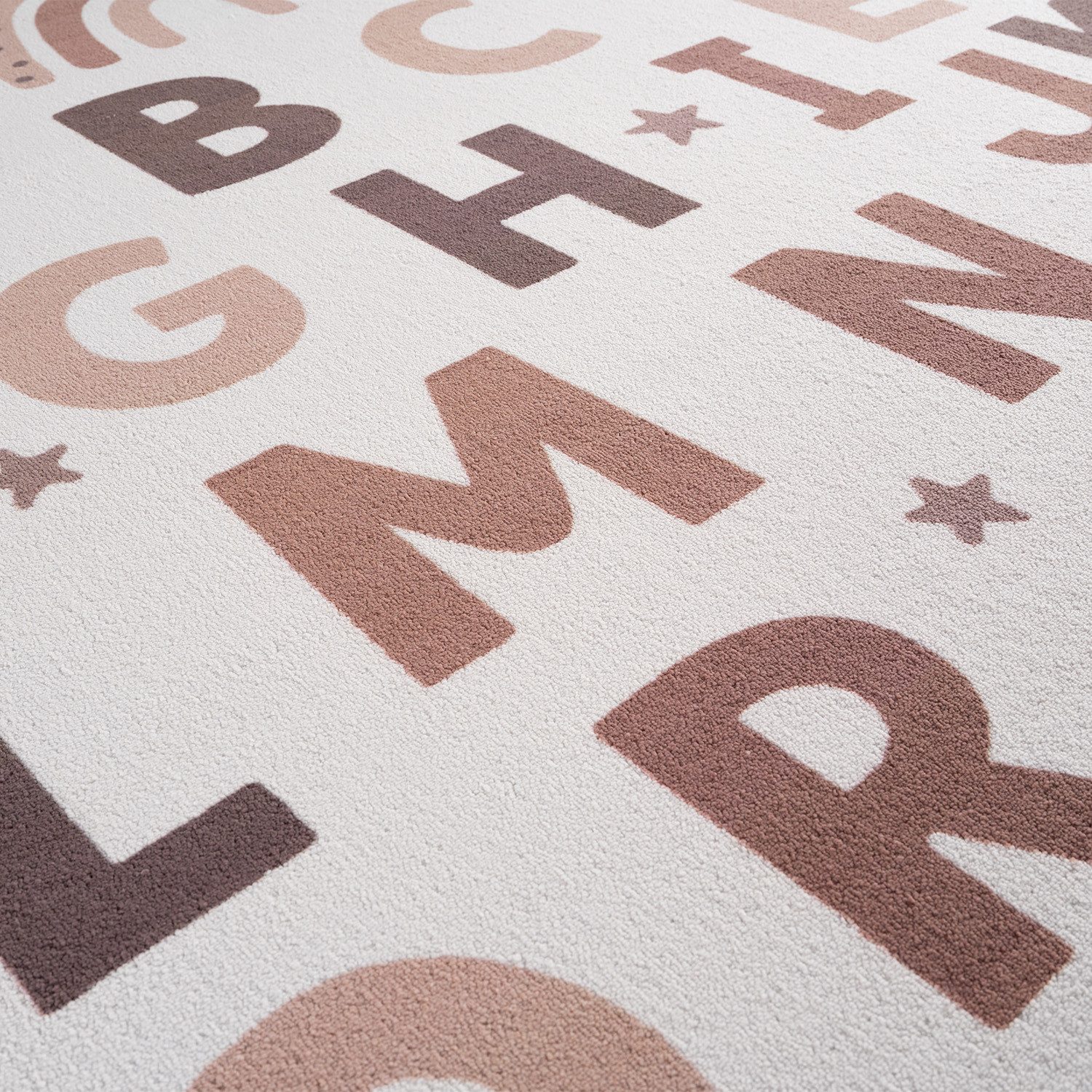SIMPEX24 Teppich Alphabet Teppich Kinder, Rechteckig, Höhe: 8 mm, Teppich Kinderzimmer