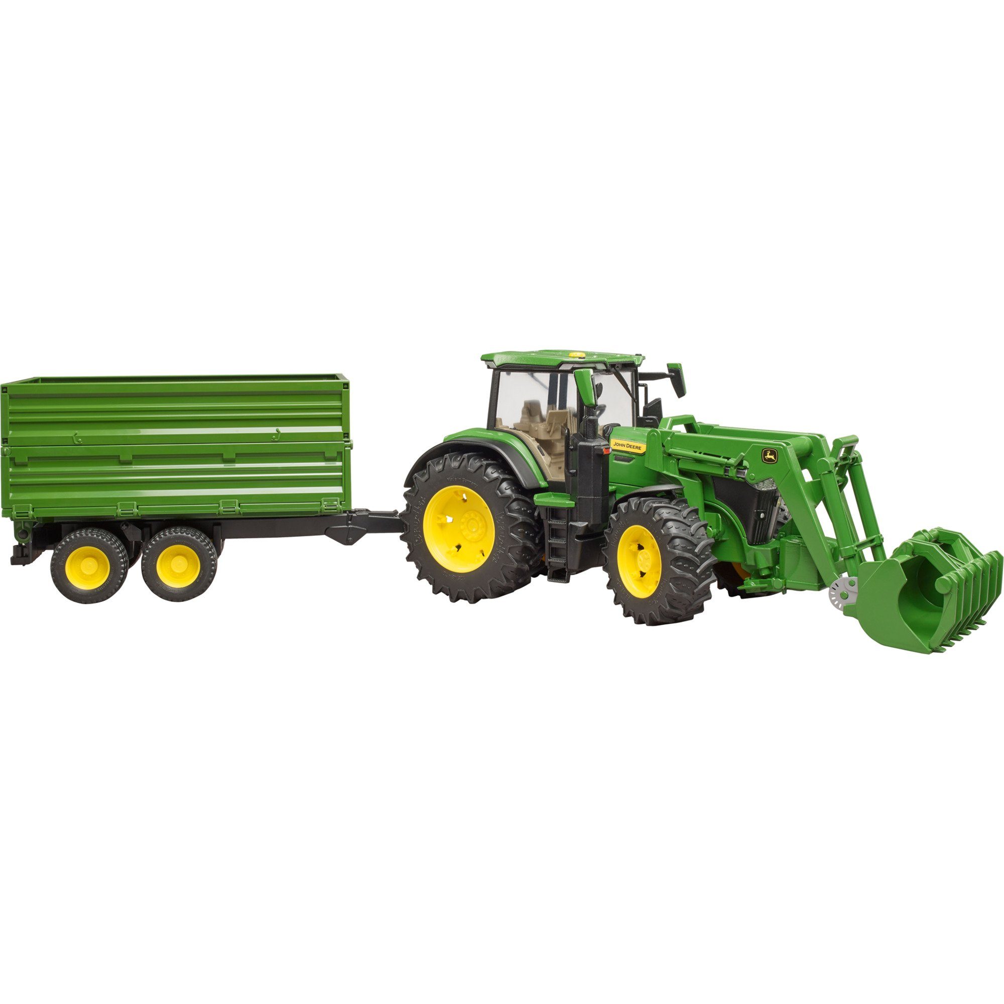 Spielzeug-LKW bruder John Deere 7R 350 mit Frontlader und