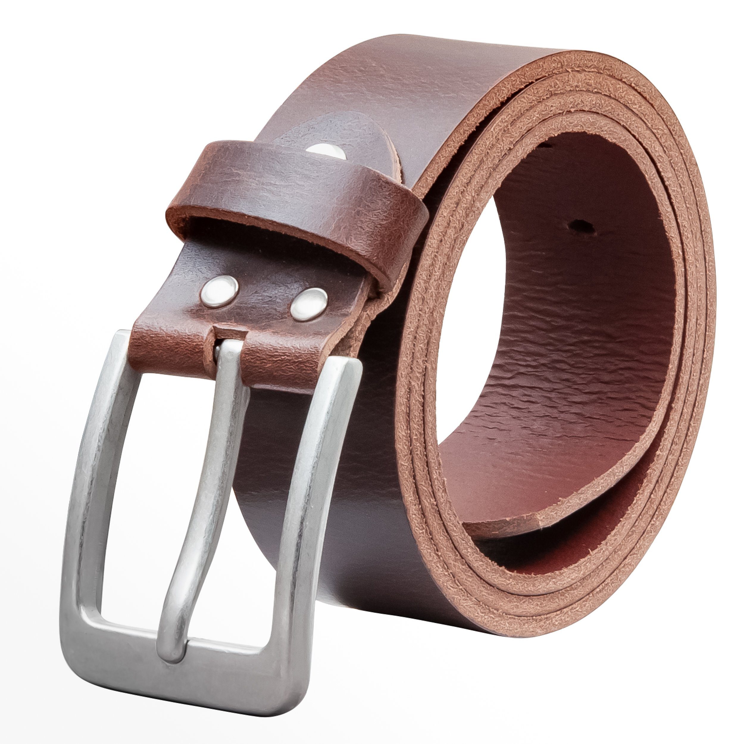 Ledergürtel OM56-VL-Dunkelbraun