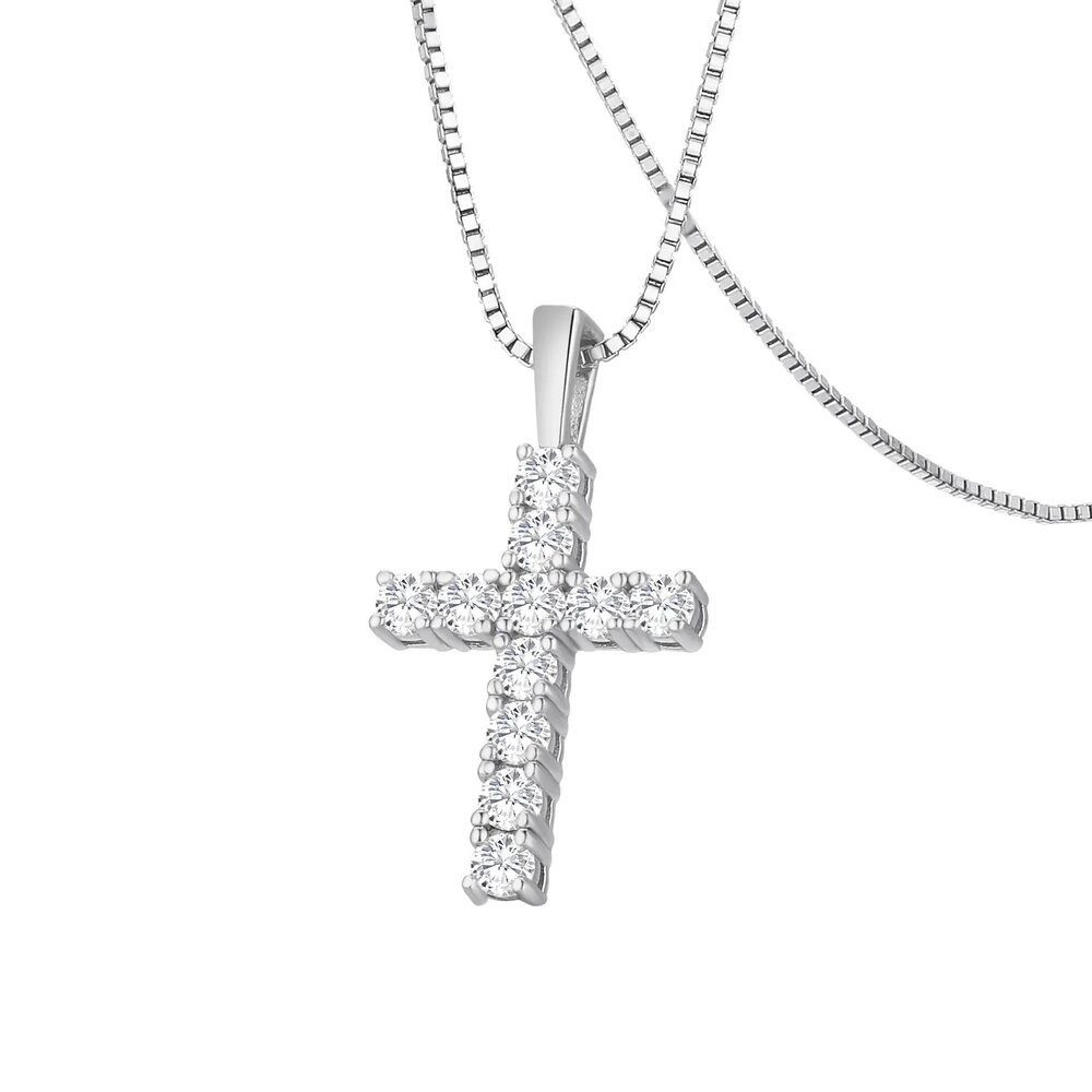 ROUGEMONT Kreuzkette Kreuzkette 925 Silber Halskette günstig online kaufen