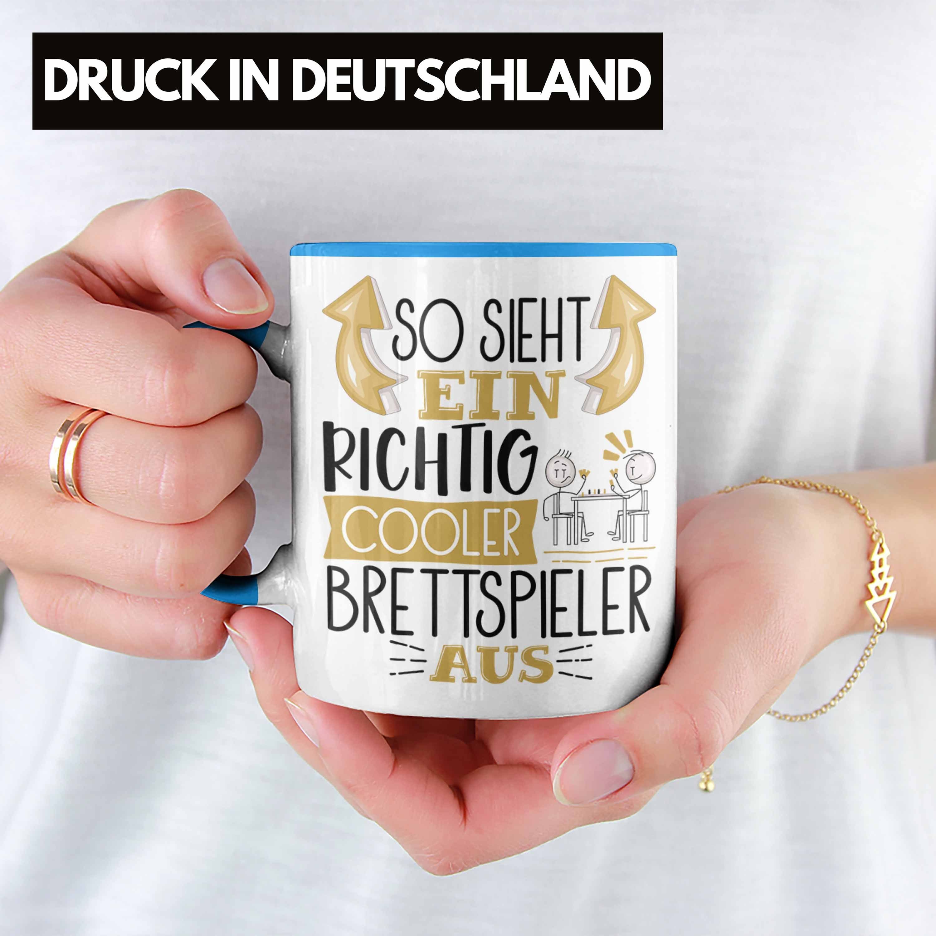 Richtig Tasse Ein Geschenk So Cooler Tasse Blau Trendation Lustiger Brettspieler Sieht Aus