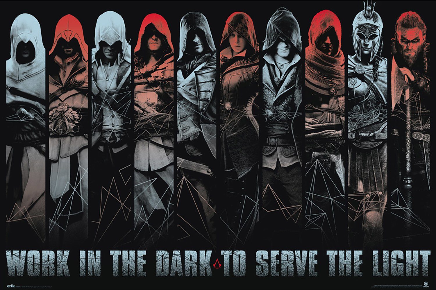 Grupo Erik Poster Assassin's Creed Valhalla Work In The Dark, To Serve.. 91,5 x 61 cm