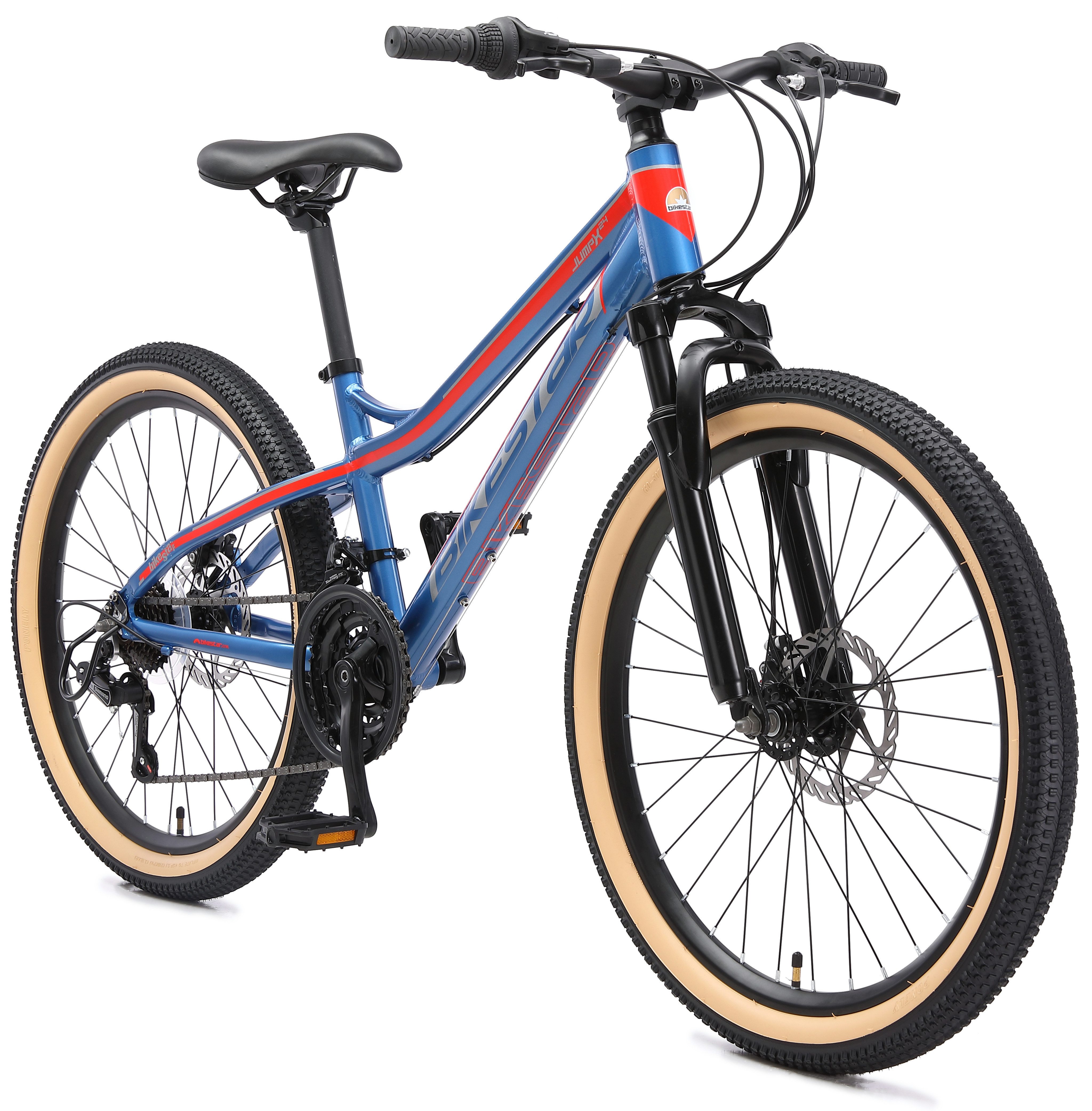 Bikestar Jugendfahrrad, 21 Gang Shimano RD-TY300 Schaltwerk, Kettenschaltung, für Damen und Herren, Kettenschaltung