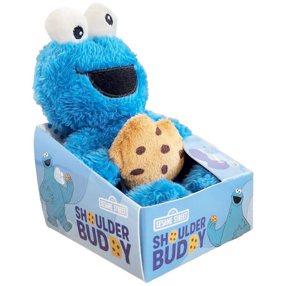 Krümelmonster Plüschfigur Shoulder Buddy Krümelmonster w/Cookie, 15 cm