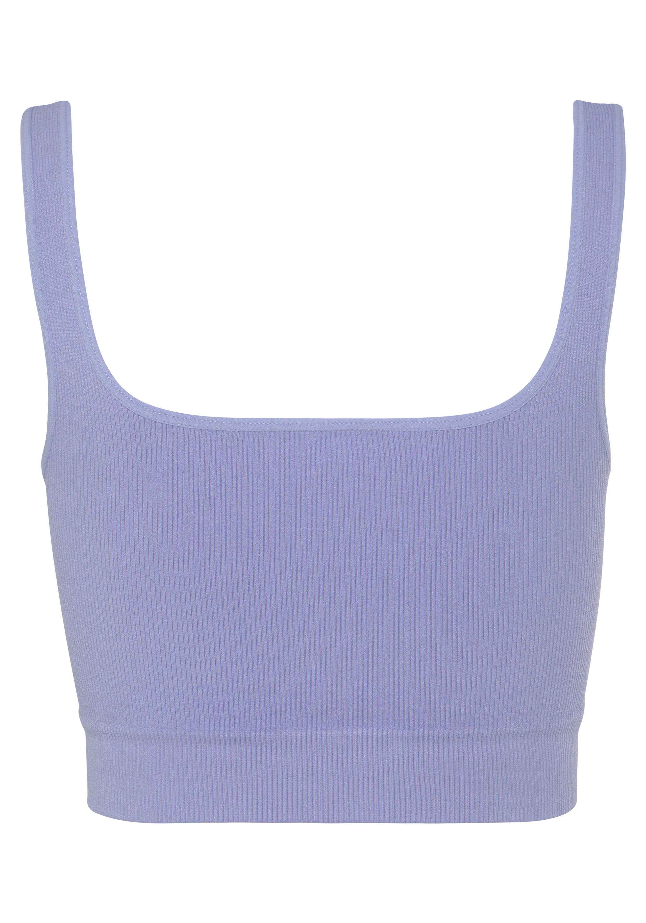 LASCANA Crop-Top Seamless Top mit Rippstruktur