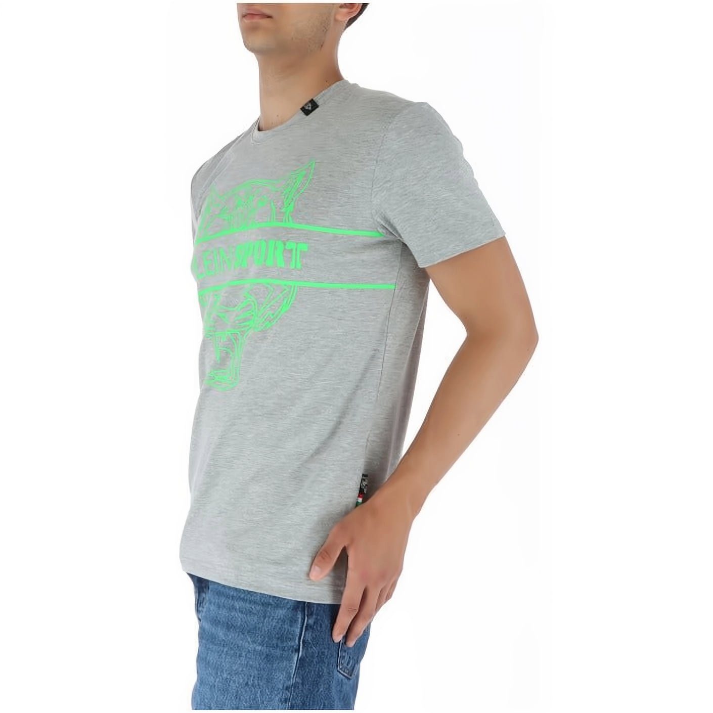 Tragekomfort, vielfältige hoher Stylischer SPORT Farbauswahl NECK ROUND PLEIN T-Shirt Look,