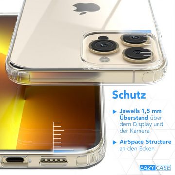 EAZY CASE Handyhülle Crystal Clear Case für Apple iPhone 13 Pro Max 6,7 Zoll, Schutzhülle Kameraschutz Silikonhülle Transparent Handyhülle Slimcover