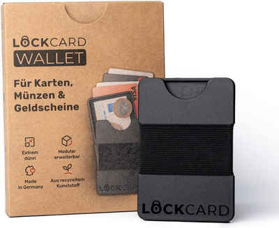 Lockcard Mini Geldbörse Slim Wallet, (Material: Recycelter Kunststoff)